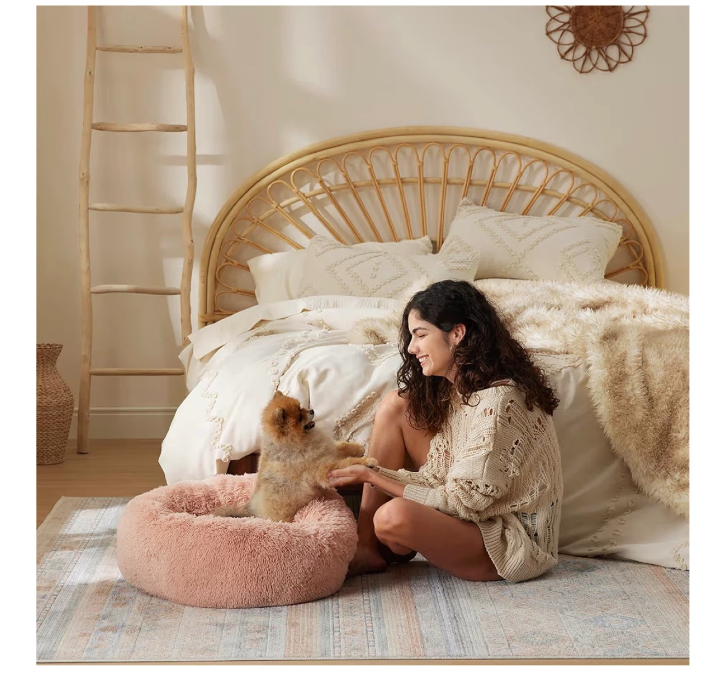 BedSure Donut Pet Bed XS - Cozy & Secure - photo 4