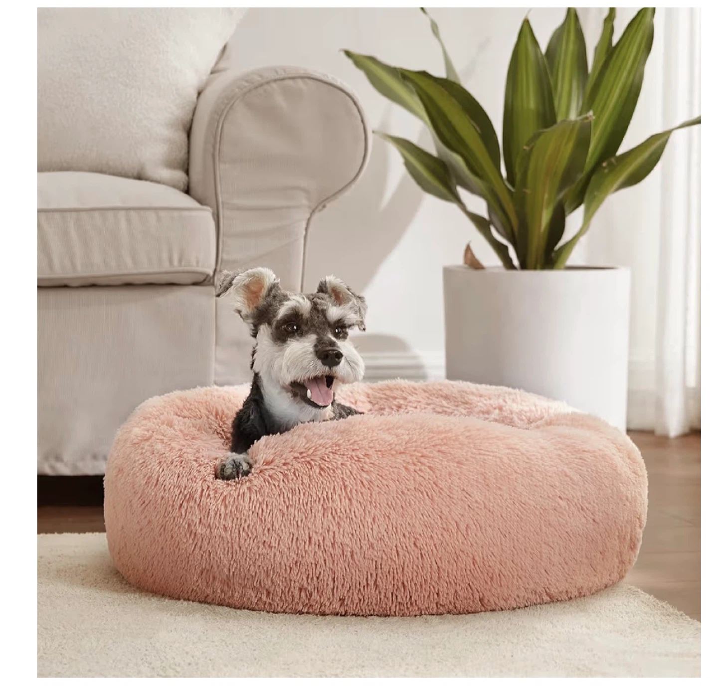 BedSure Donut Pet Bed XS - Cozy & Secure