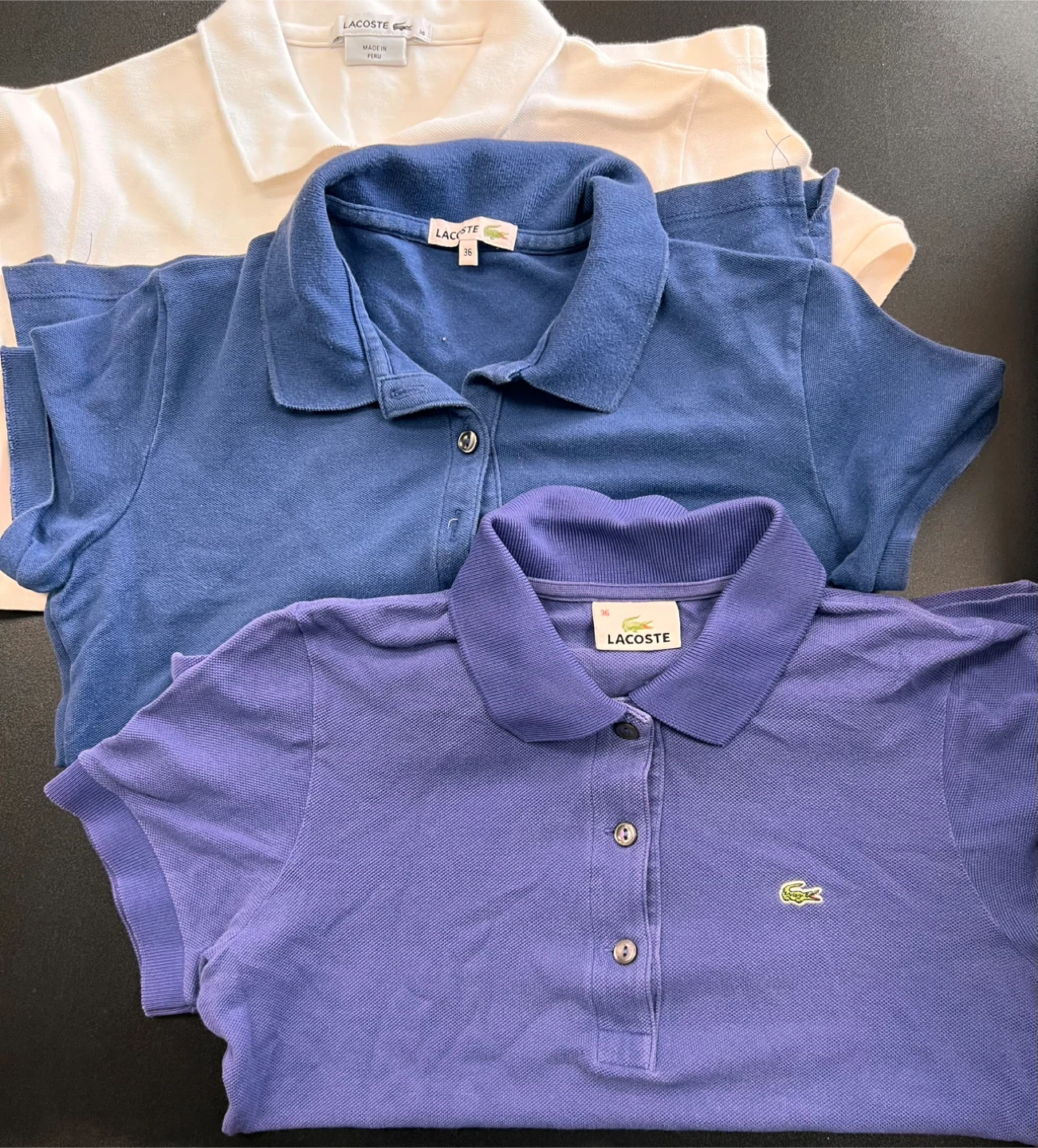 Lacoste Polo Shirts - Size 36
