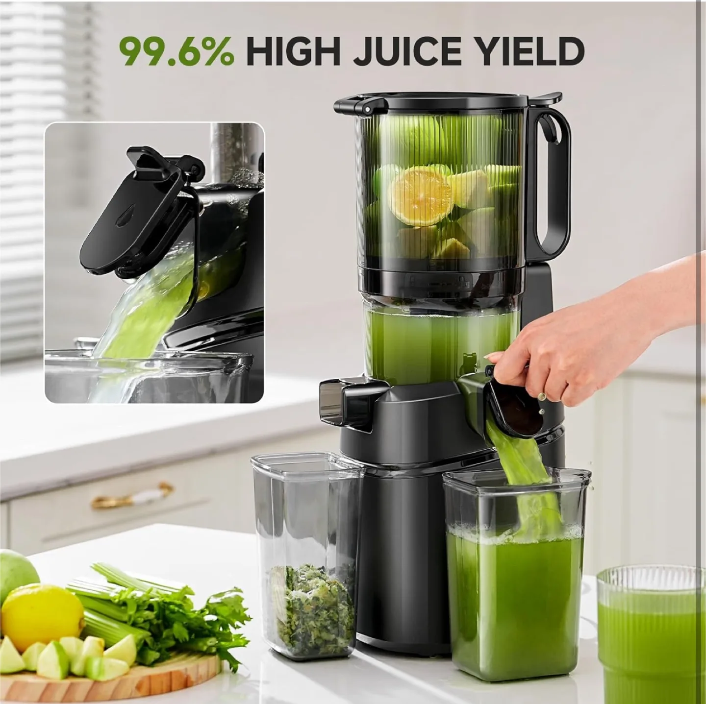 Brand New AMZCHEF Cold Press Juicer image indicator(5)
