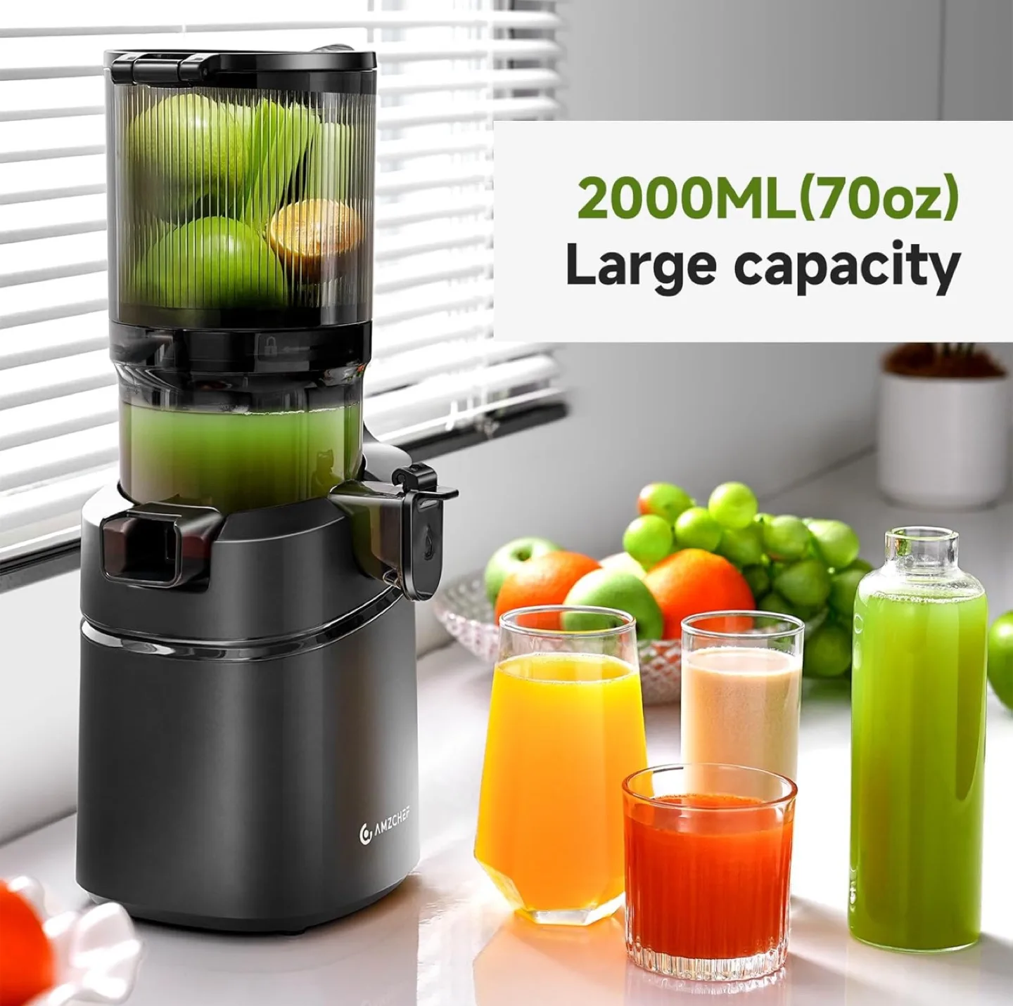 Brand New AMZCHEF Cold Press Juicer image indicator(4)