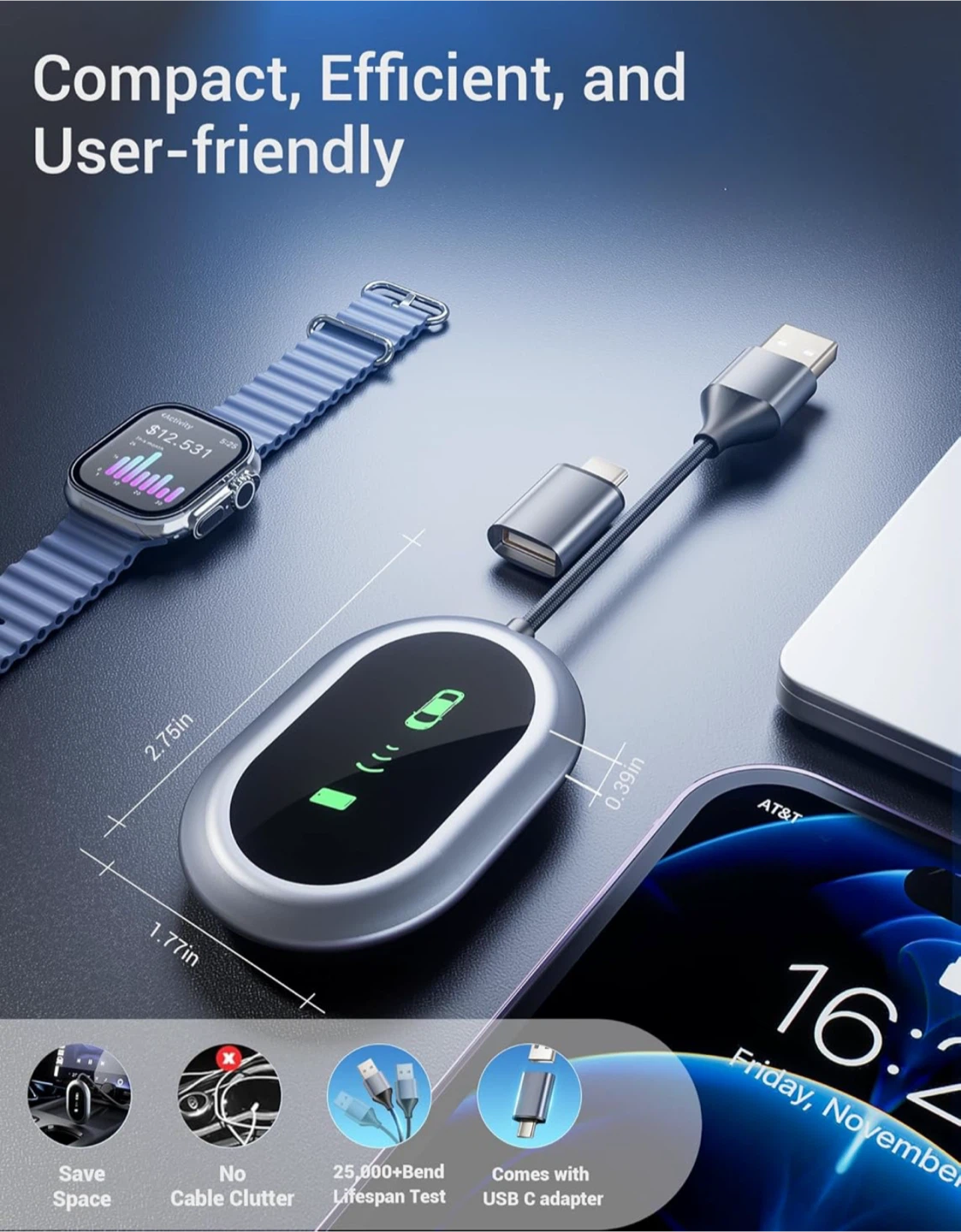Wireless CarPlay Adapter - photo 4