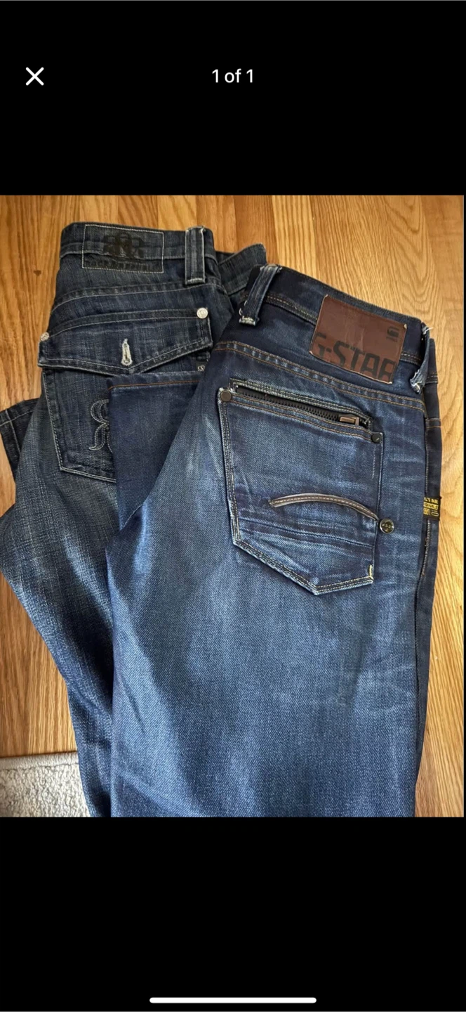 G-Star Raw & Rock Revival Jeans men 30/31 and 32 length