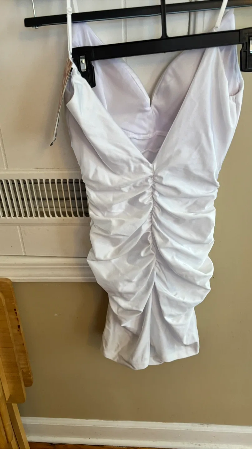 New Emerald Sundae White Dress image indicator(3)