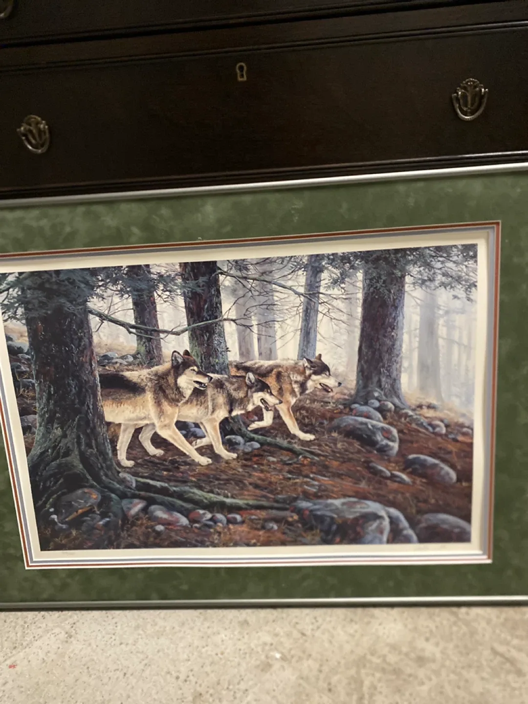 Andrew Kiss LEP Framed Wolf Print thumbnail