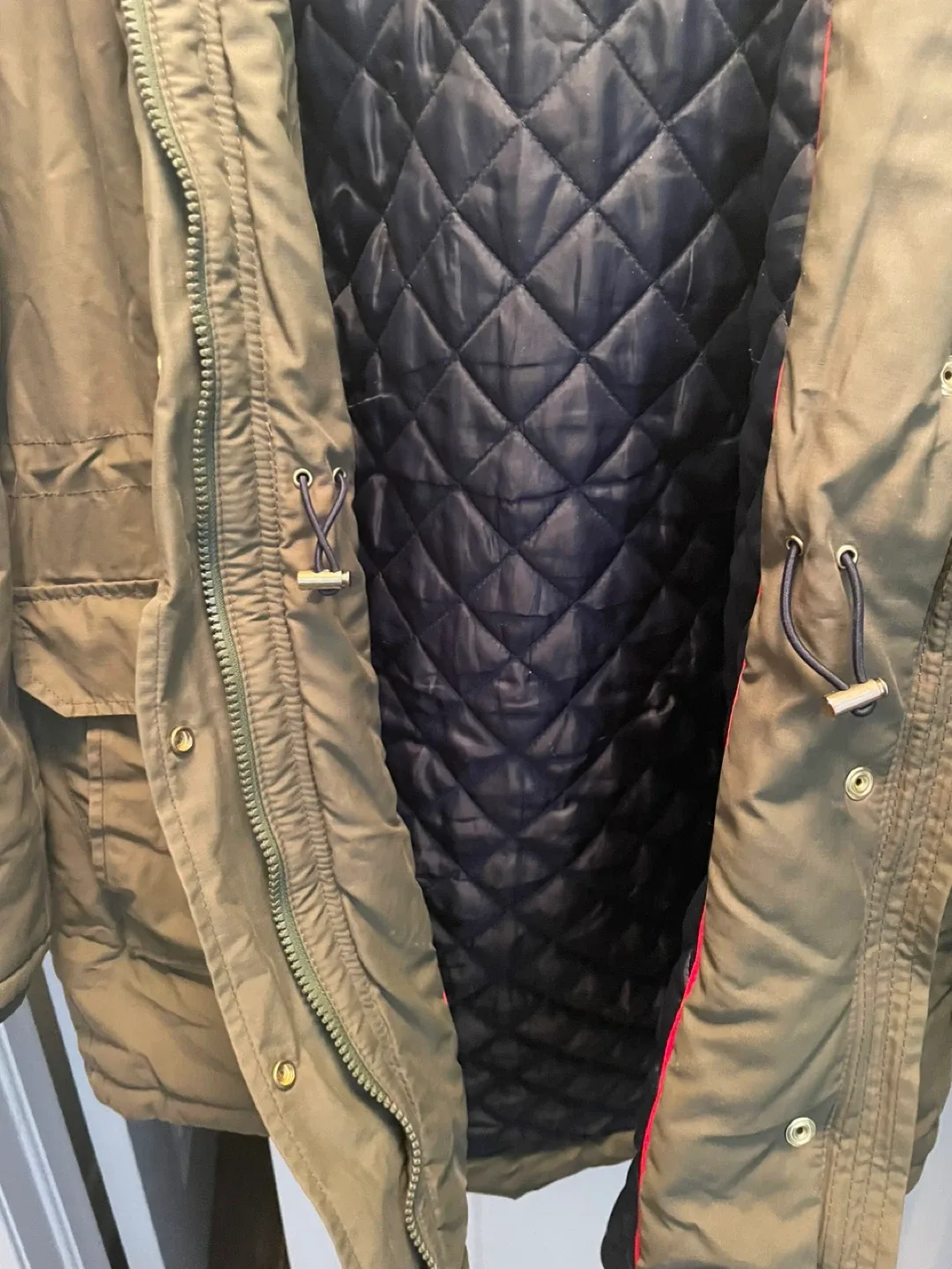 Tommy Hilfiger Olive Green Winter Coat image indicator(3)