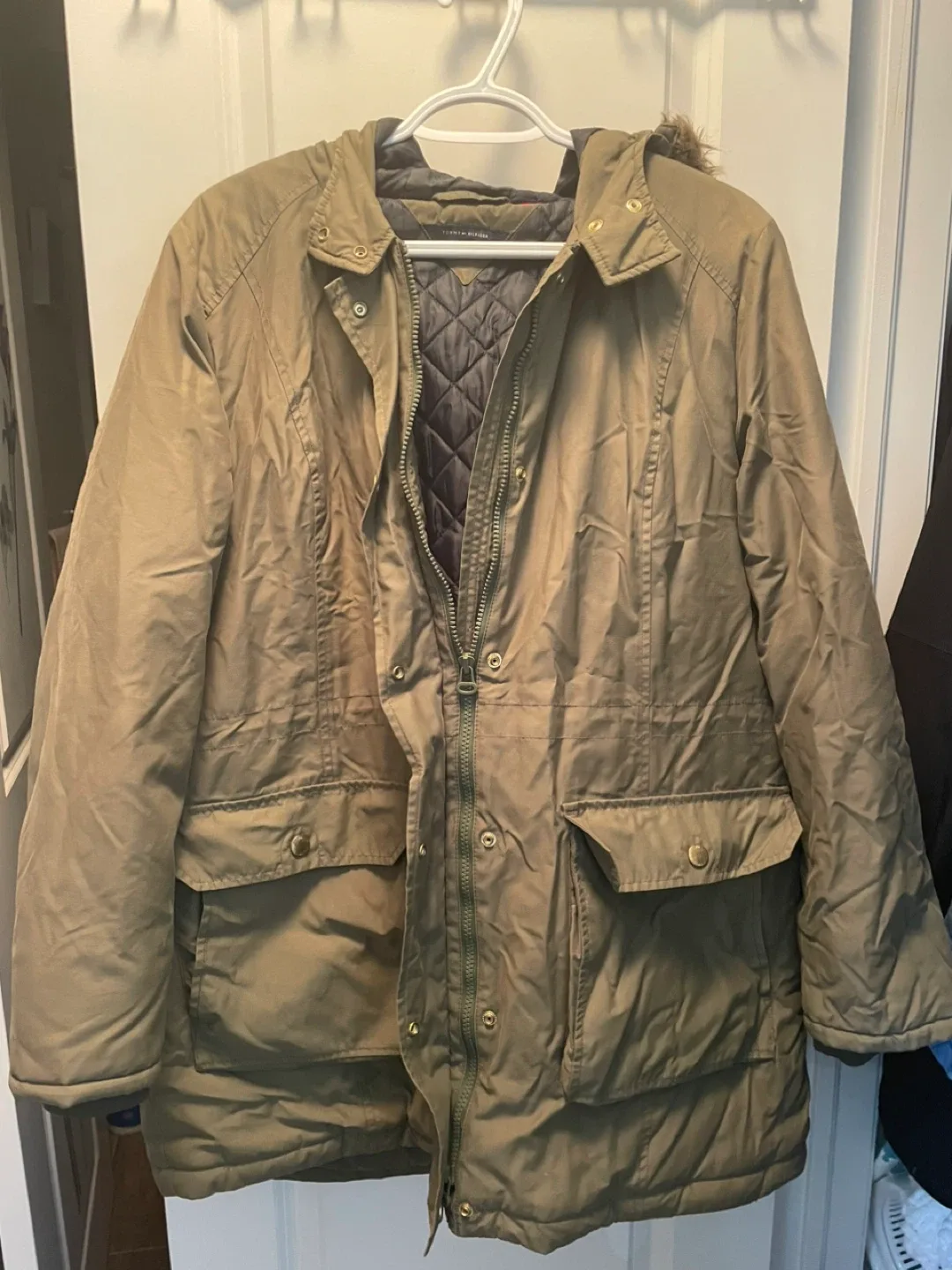 Tommy Hilfiger Olive Green Winter Coat image indicator(6)