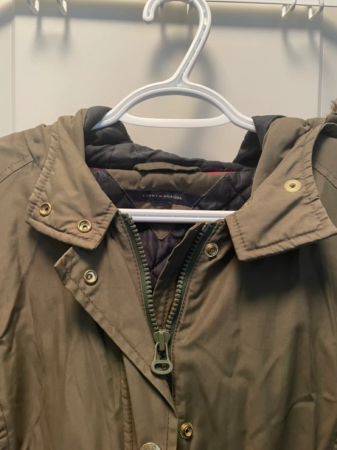 Tommy Hilfiger Olive Green Winter Coat image indicator(5)