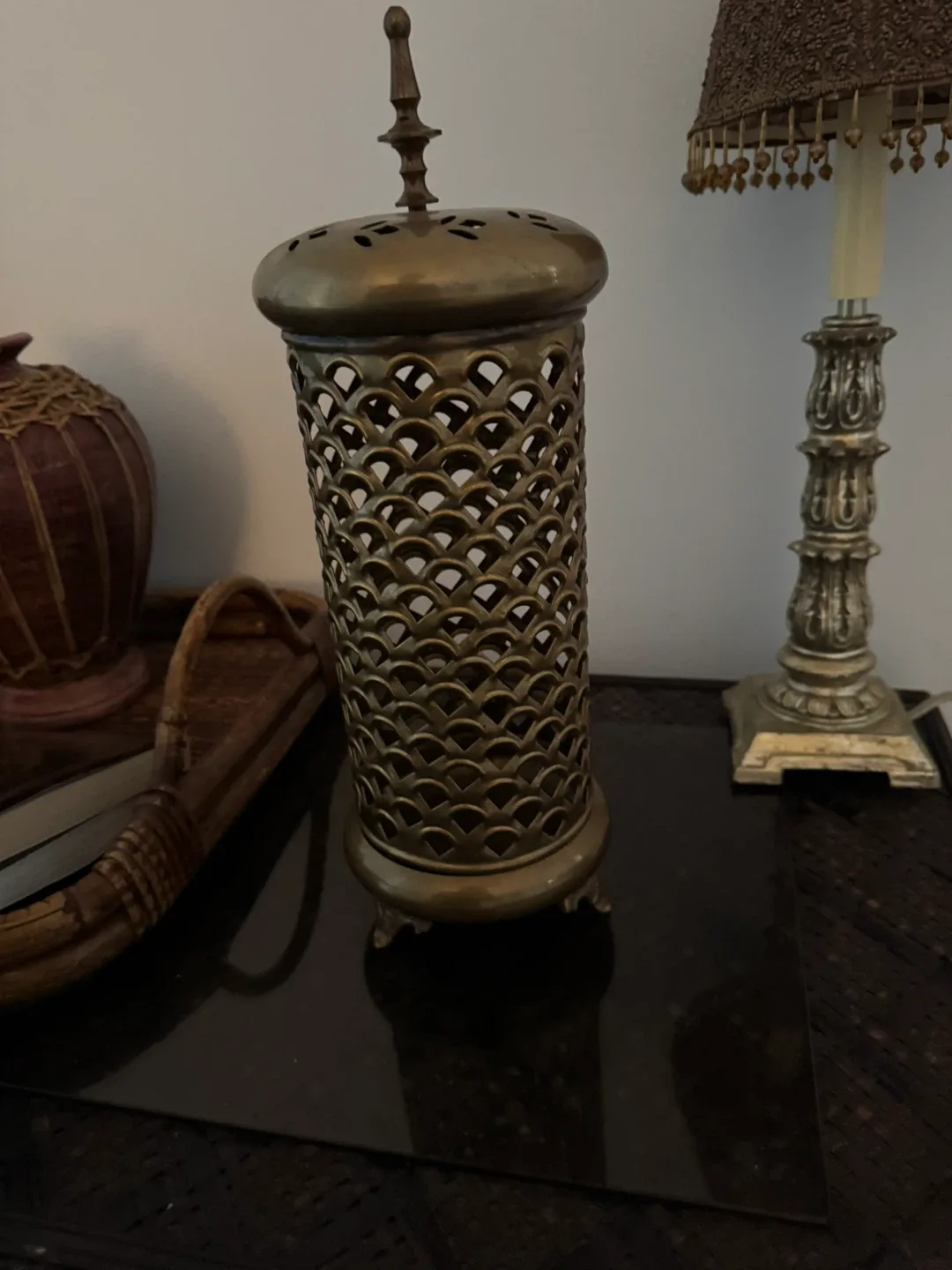 Vintage Brass Incense Burner thumbnail