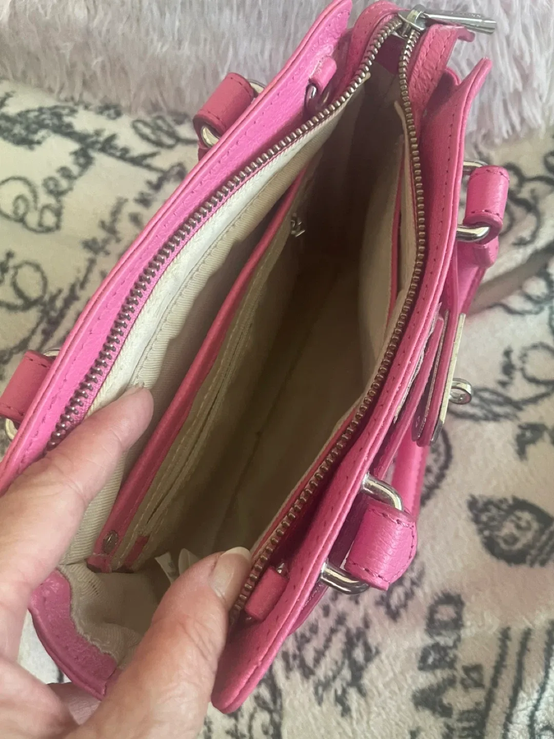 Danier Genuine Leather Pink Mini Bag image indicator(4)