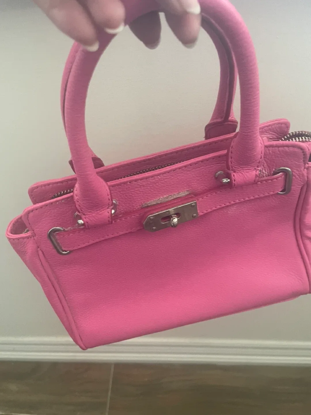 Danier Genuine Leather Pink Mini Bag thumbnail