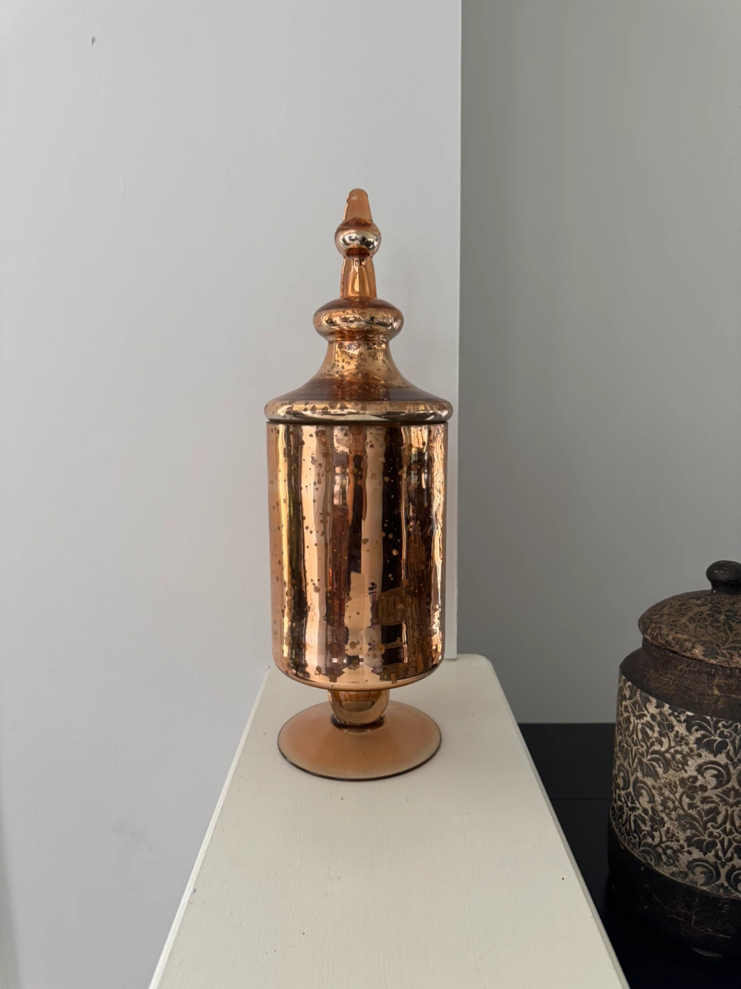 Decorative Copper Glass Jar