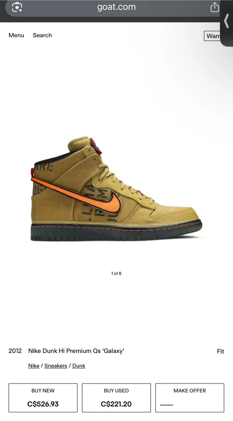 Nike Dunk High Premium Qs ‘Galaxy’ (2011) 11US image indicator(9)