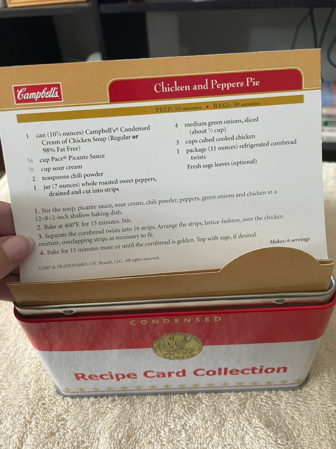 Campbell's Recipe Card Collection Tin image indicator(5)