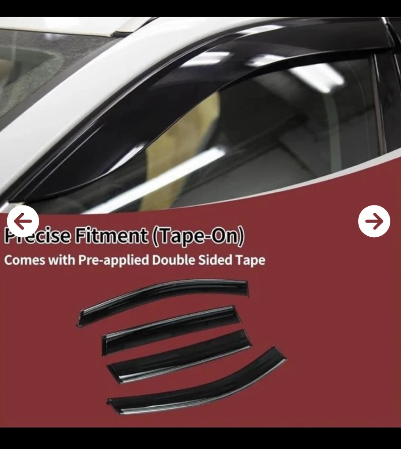 HEROFFIX Window Deflectors for Ford Escape 2013-2019 - photo 2