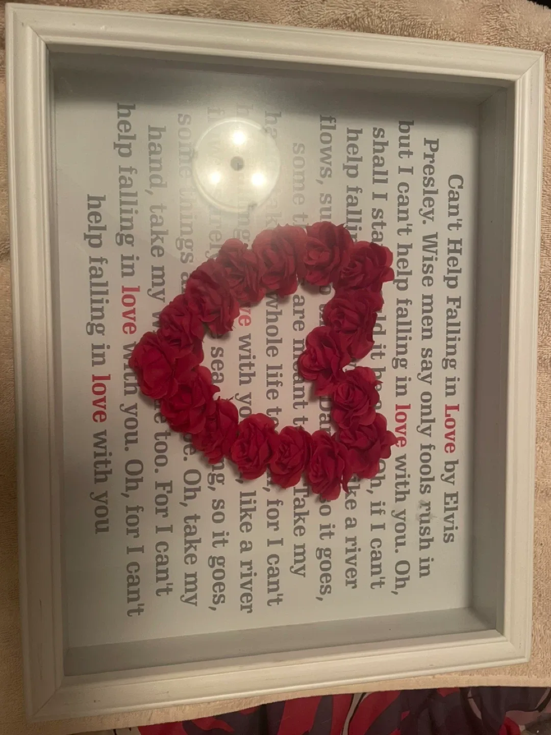 Heart Rose Shadow Box Frame image indicator(2)