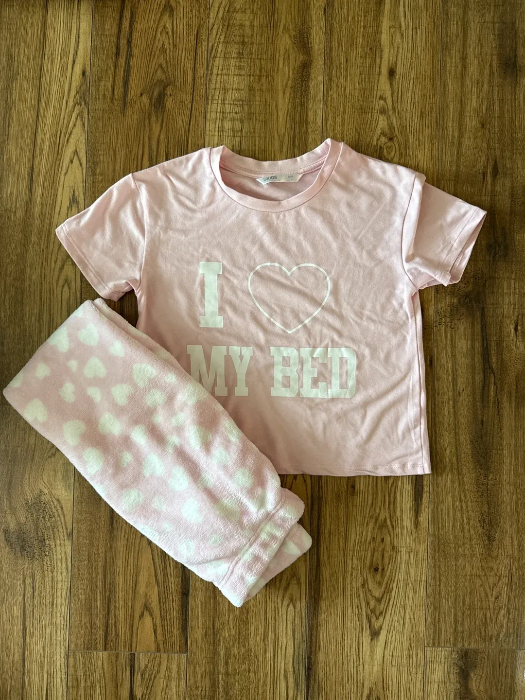 Kids Pink Pajama Set - Size 7/8 thumbnail
