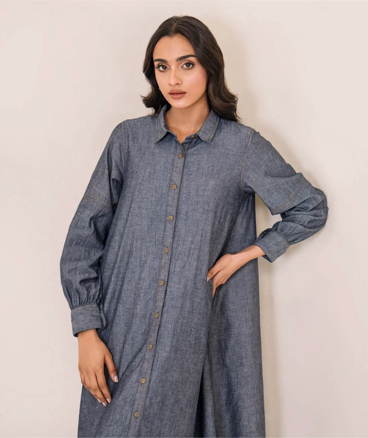 Sapphire Chambray Dress - photo 3