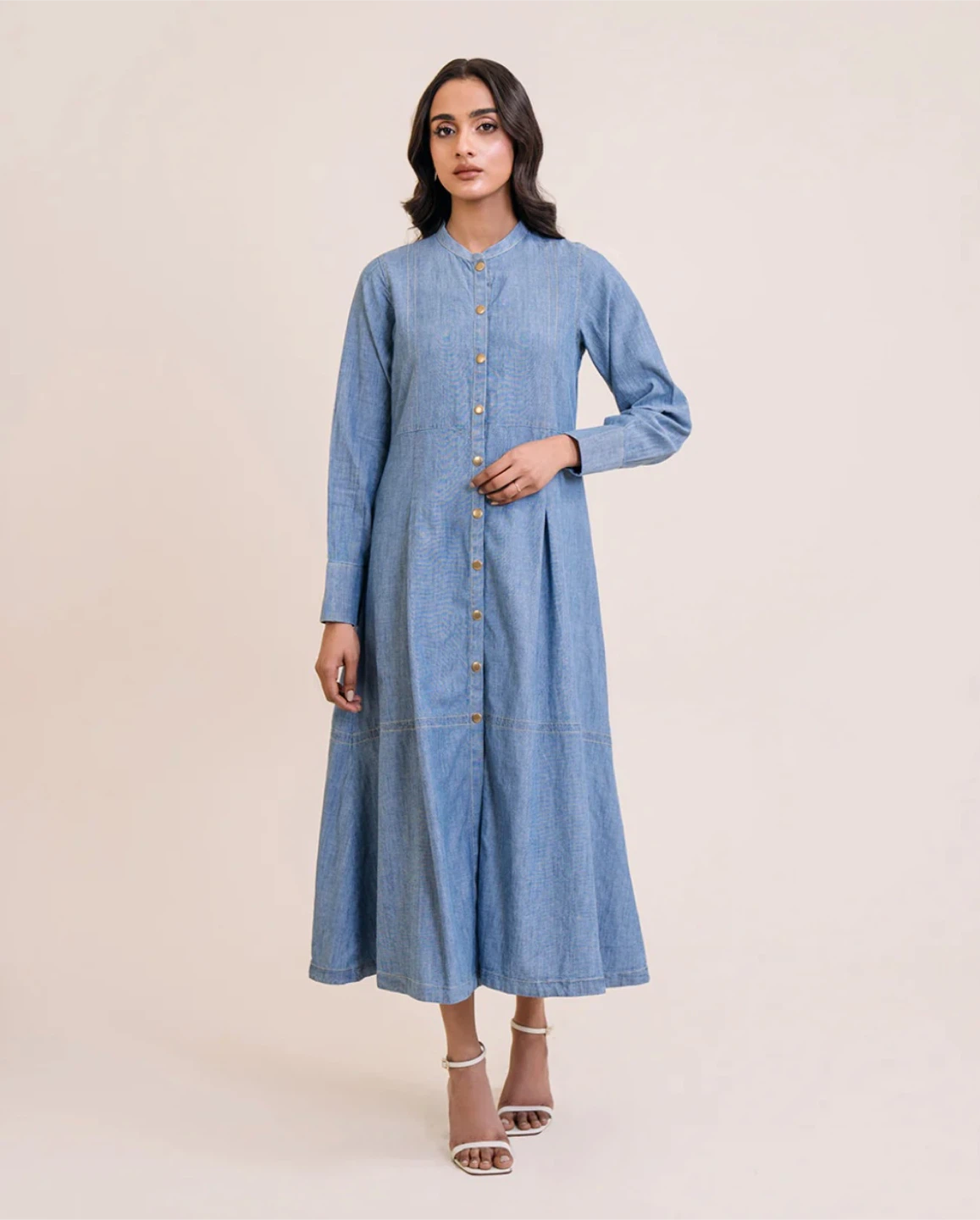 Sapphire Light Blue Denim Dress