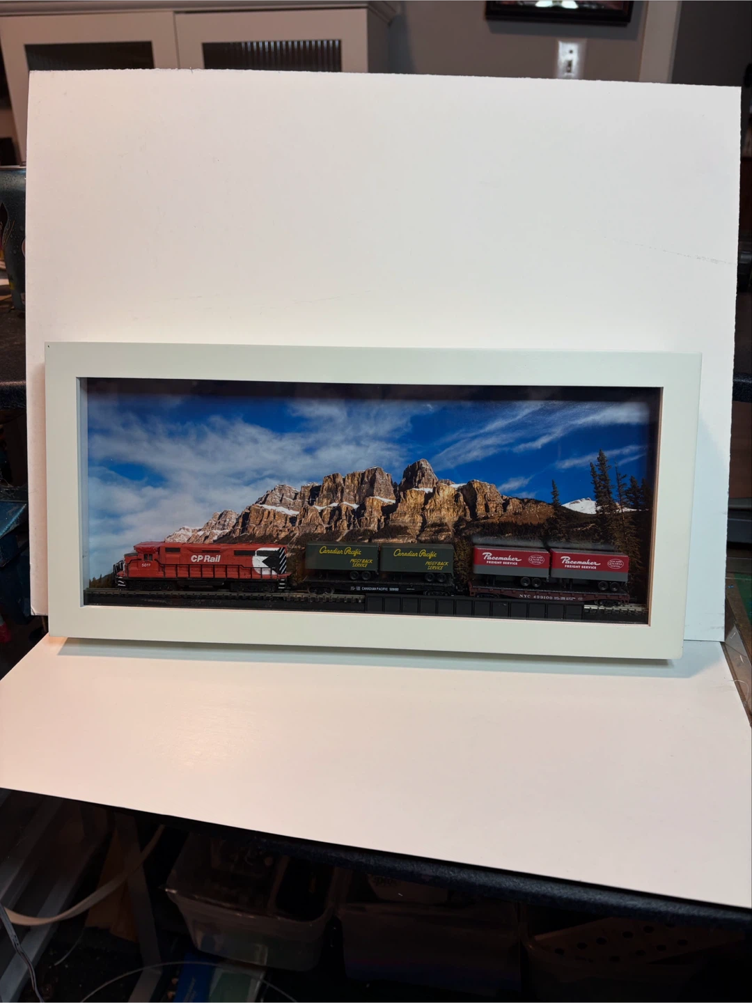 Framed Canadian Pacific Train Display