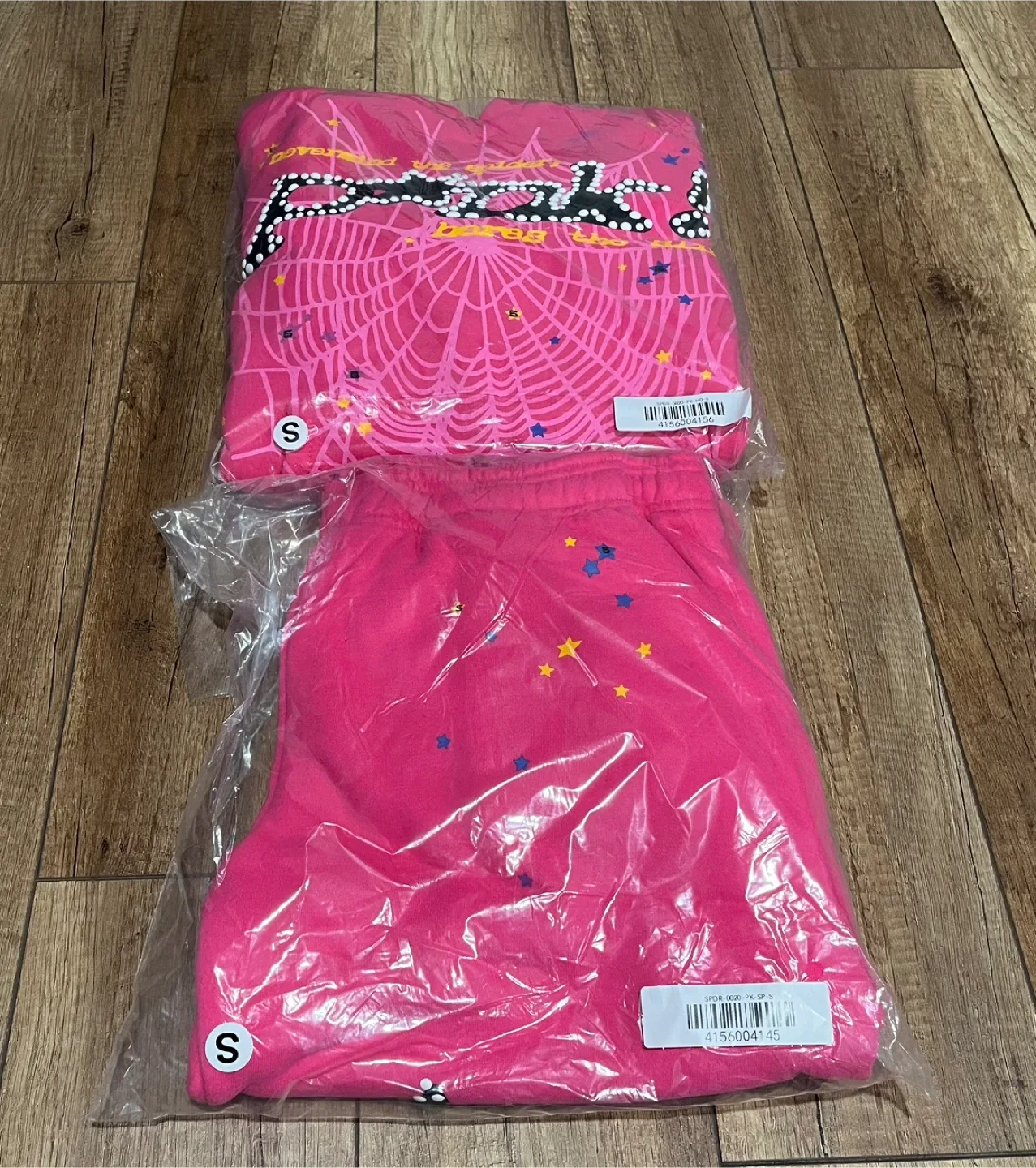 Sp5der Pink Hoodies and Sweatpants image indicator(2)