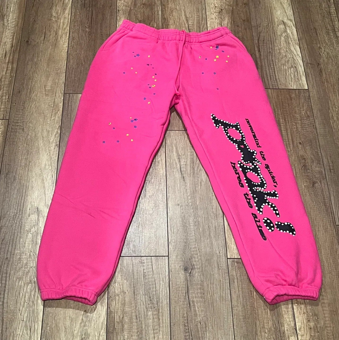 Sp5der Pink Hoodies and Sweatpants image indicator(9)