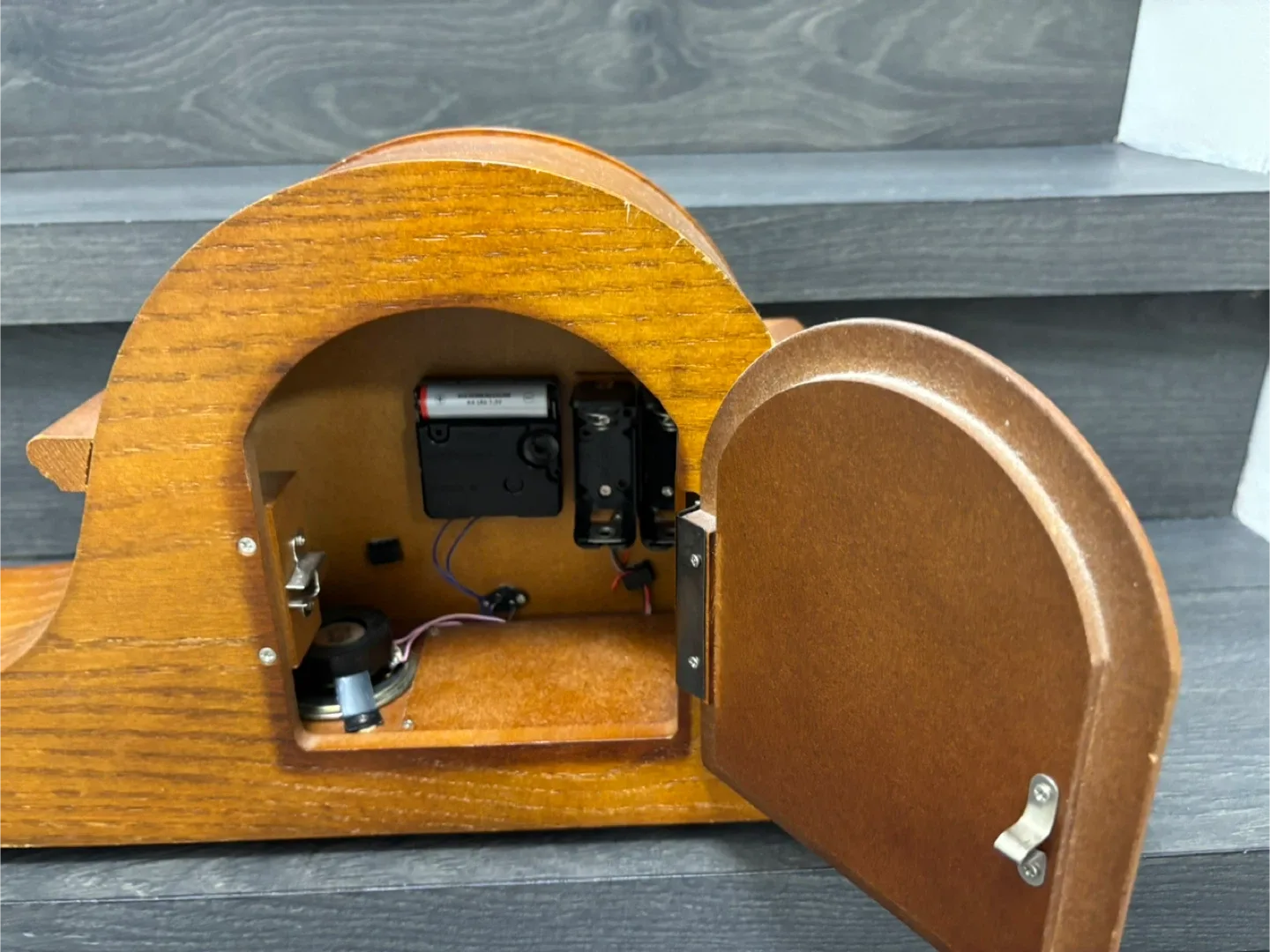 Rhythm Mantel Clock - Wood antique vintage image indicator(2)