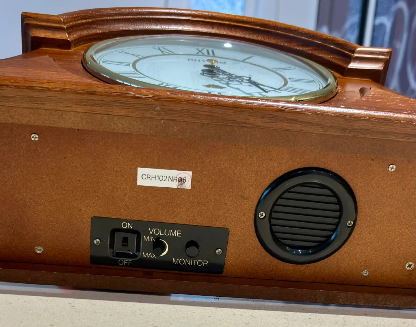 Rhythm Mantel Clock - Wood antique vintage image indicator(6)