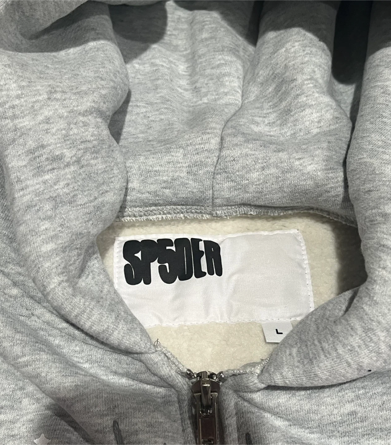 Sp5der Heather Gray Atlanta Zipper Hoodie - photo 4