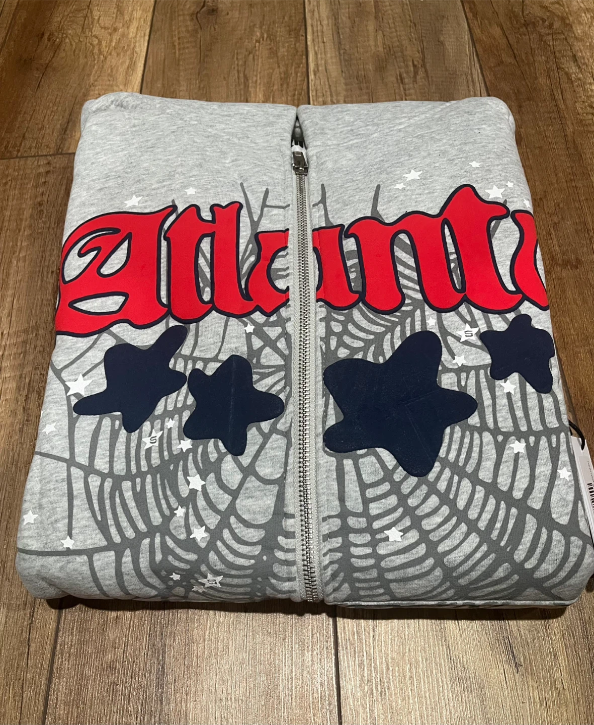 Sp5der Heather Gray Atlanta Zipper Hoodie - photo 5