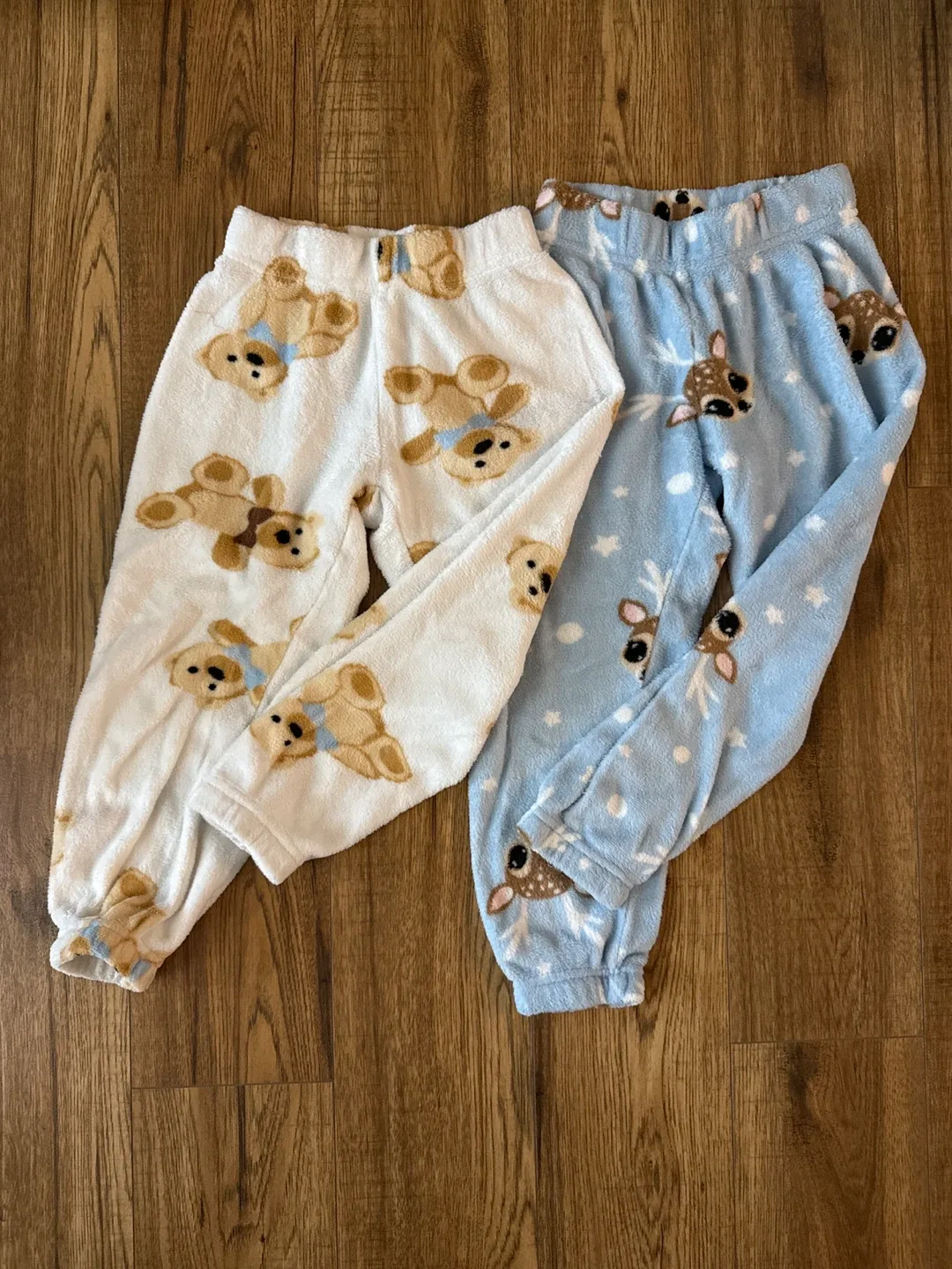 Kids - Fuzzy Pajama Pants - Bear & Deer Size 6 thumbnail