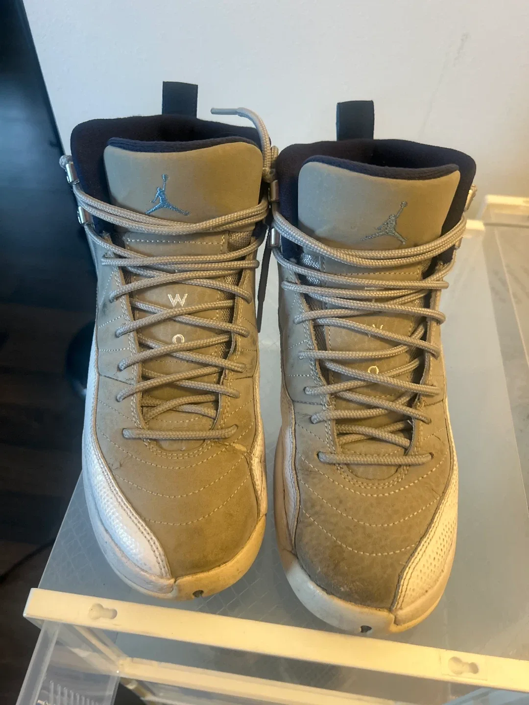 Jordan 12 Retro Grey/White Youth Size 5Y thumbnail