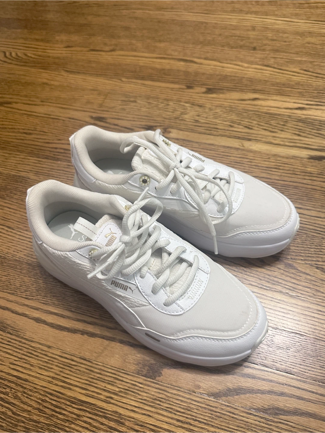 Puma Caven 2.0 White Sneakers - Size 7