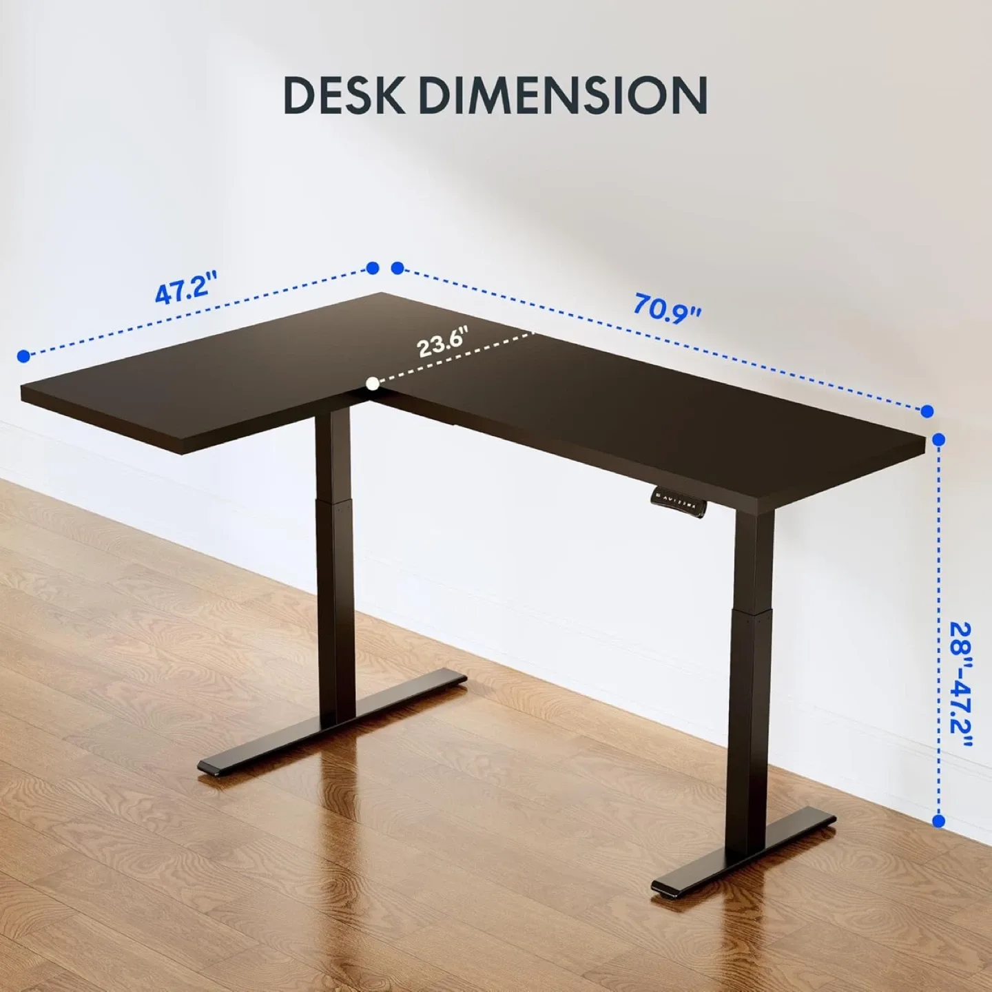 L-Shaped Standing Desk ( FREE Office Chair + Anti- Fatigue Mat) image indicator(6)