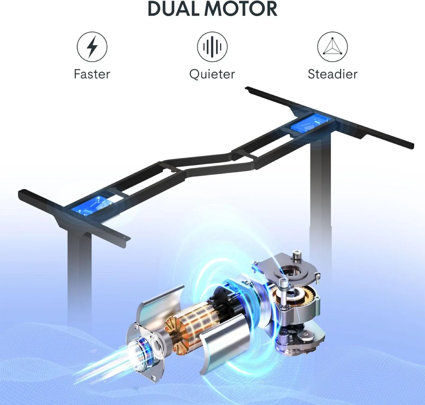 L-Shaped Standing Desk ( FREE Office Chair + Anti- Fatigue Mat) image indicator(2)