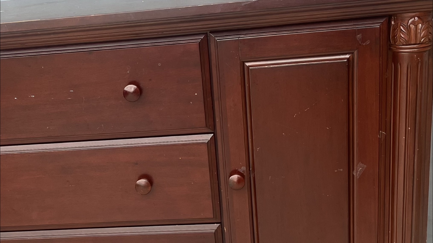 Dark Wood Dresser with Drawers - photo 4