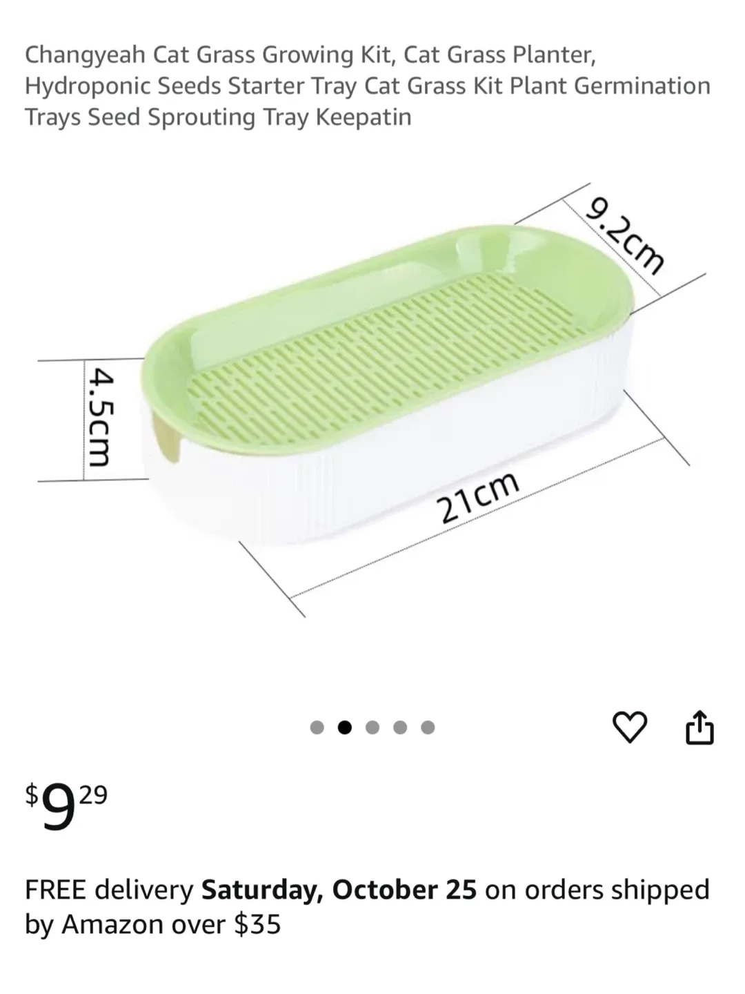 Set: Cat Grass Seeds with Growing Tray image indicator(4)