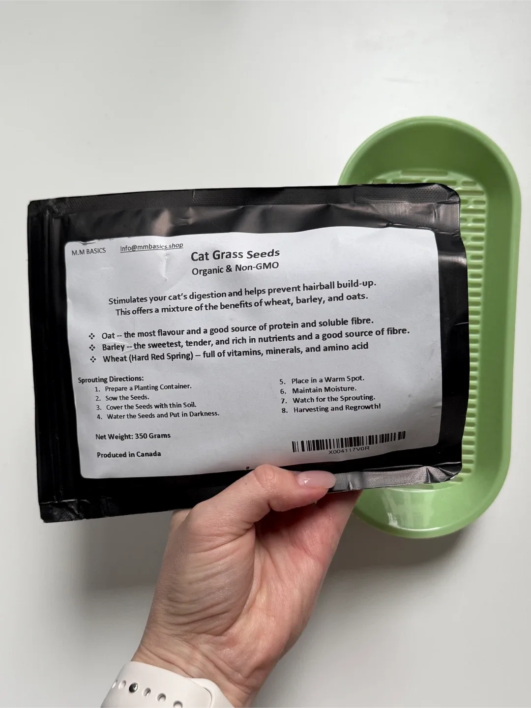 Set: Cat Grass Seeds with Growing Tray image indicator(2)