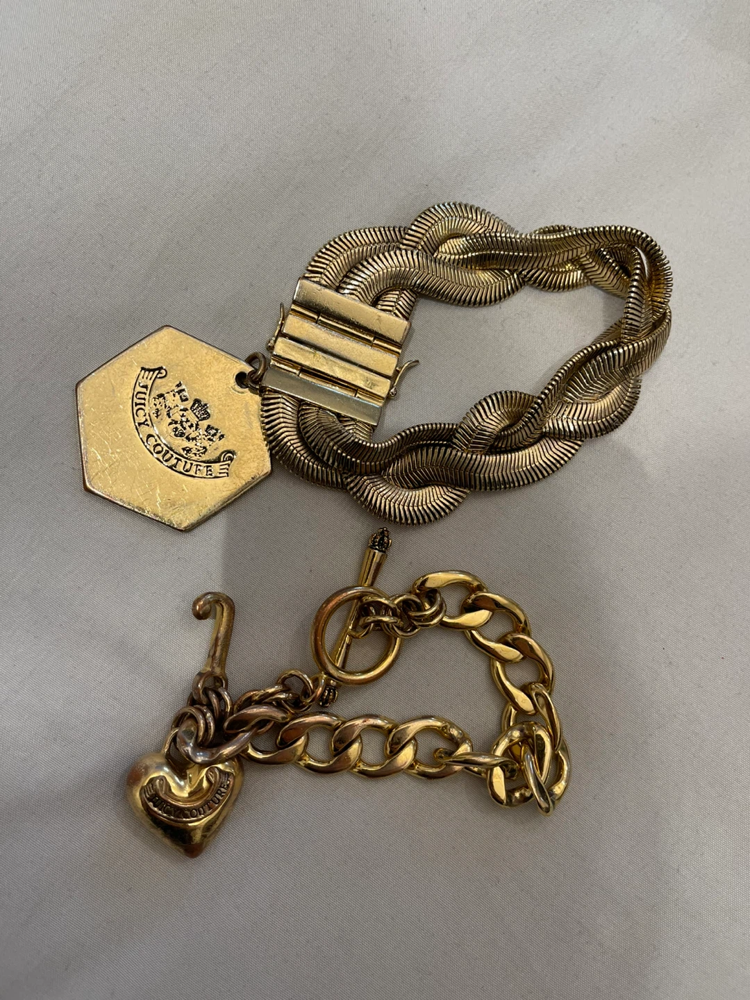 Vintage Juicy Couture Gold Bracelet Set