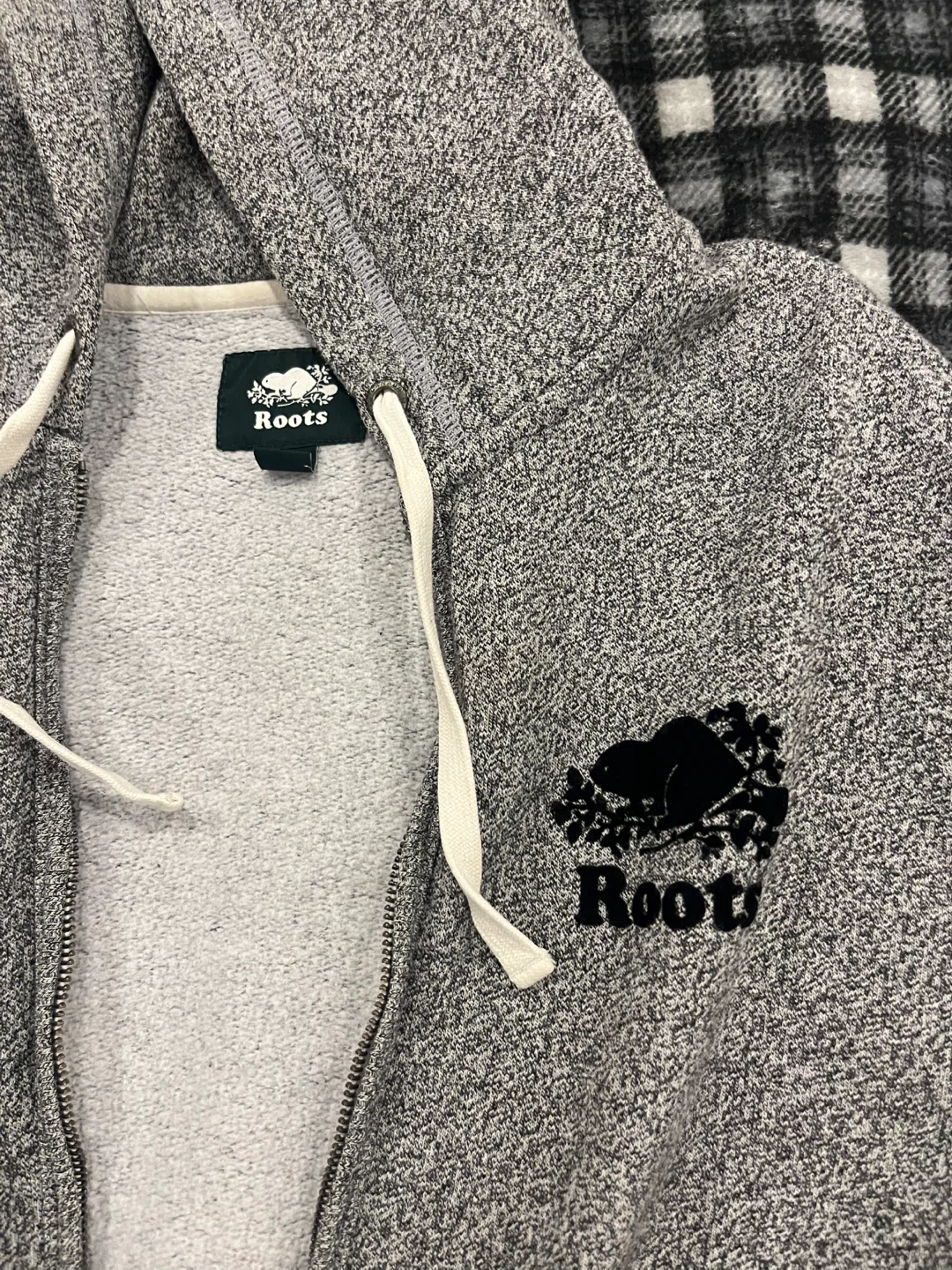 Roots Salt & Pepper Zip Up Hoodie - XL - photo 3