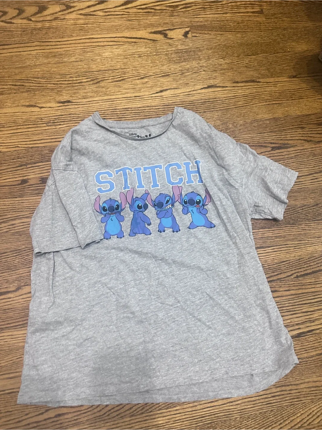 Disney Stitch Grey T-Shirt thumbnail