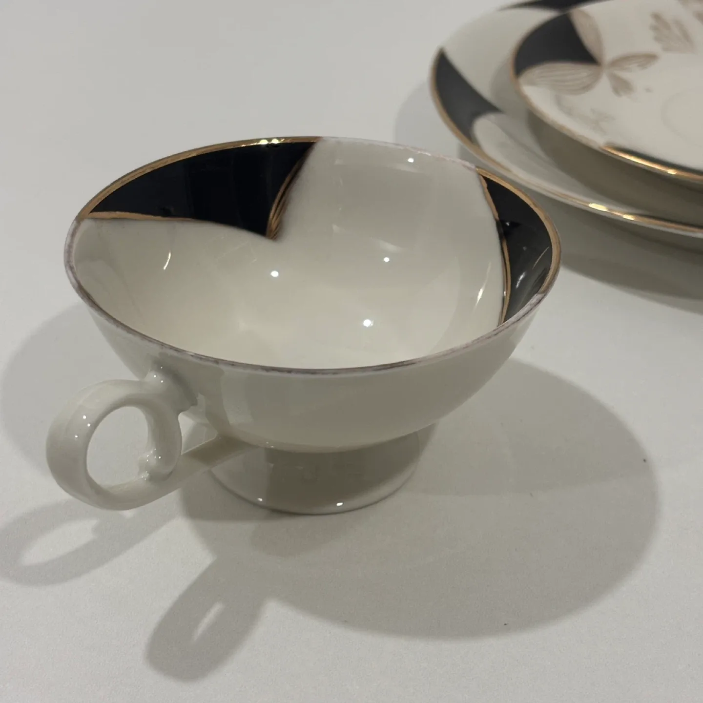 Vintage Tea Cup Set Bavaria Schirnding Porzellan Germany image indicator(3)