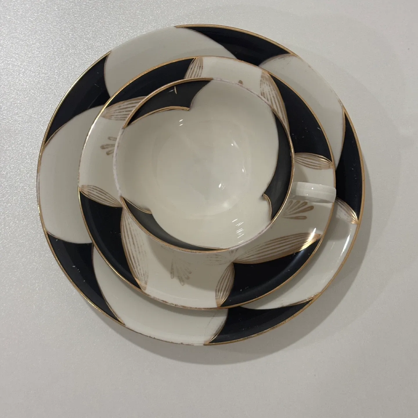 Vintage Tea Cup Set Bavaria Schirnding Porzellan Germany image indicator(2)