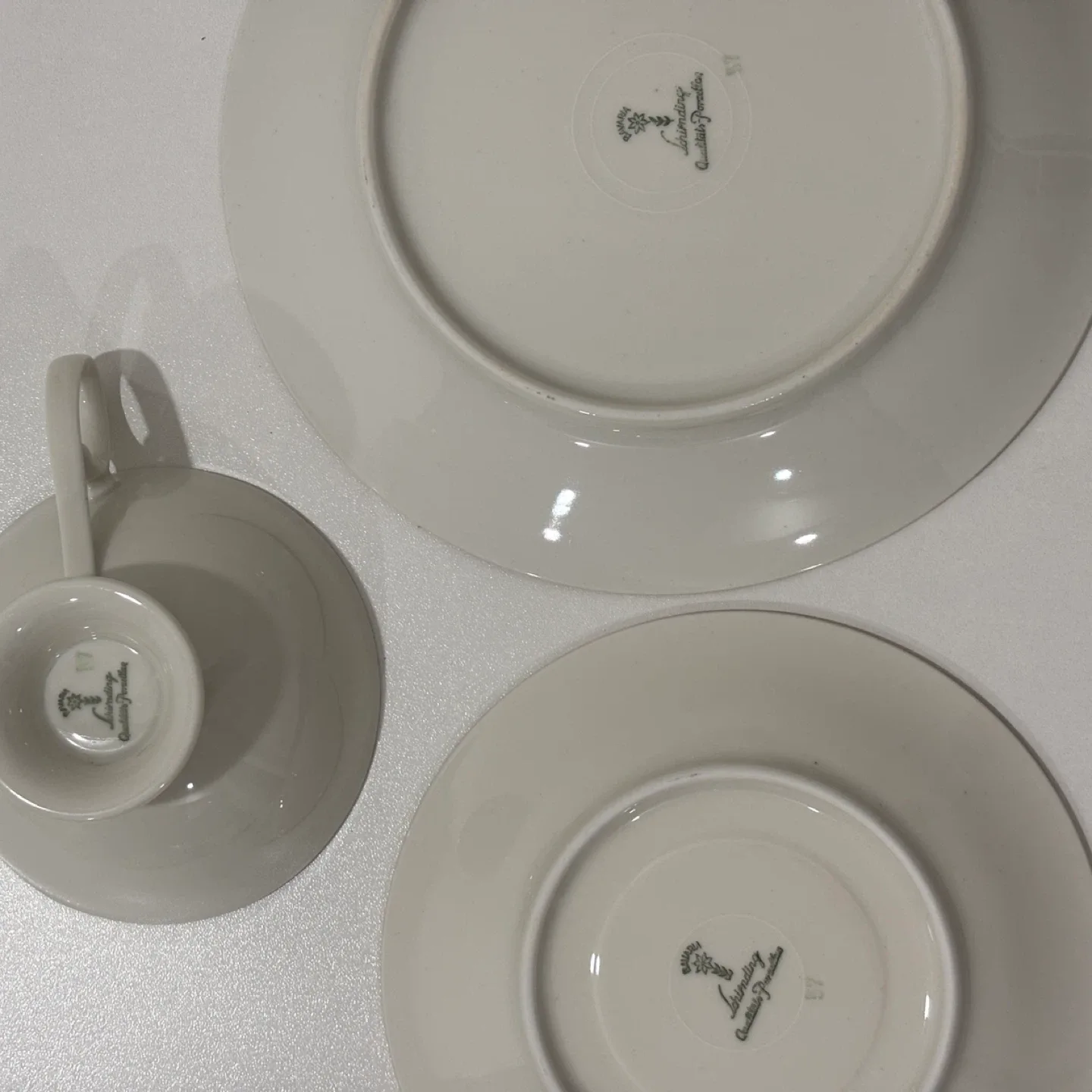 Vintage Tea Cup Set Bavaria Schirnding Porzellan Germany image indicator(9)