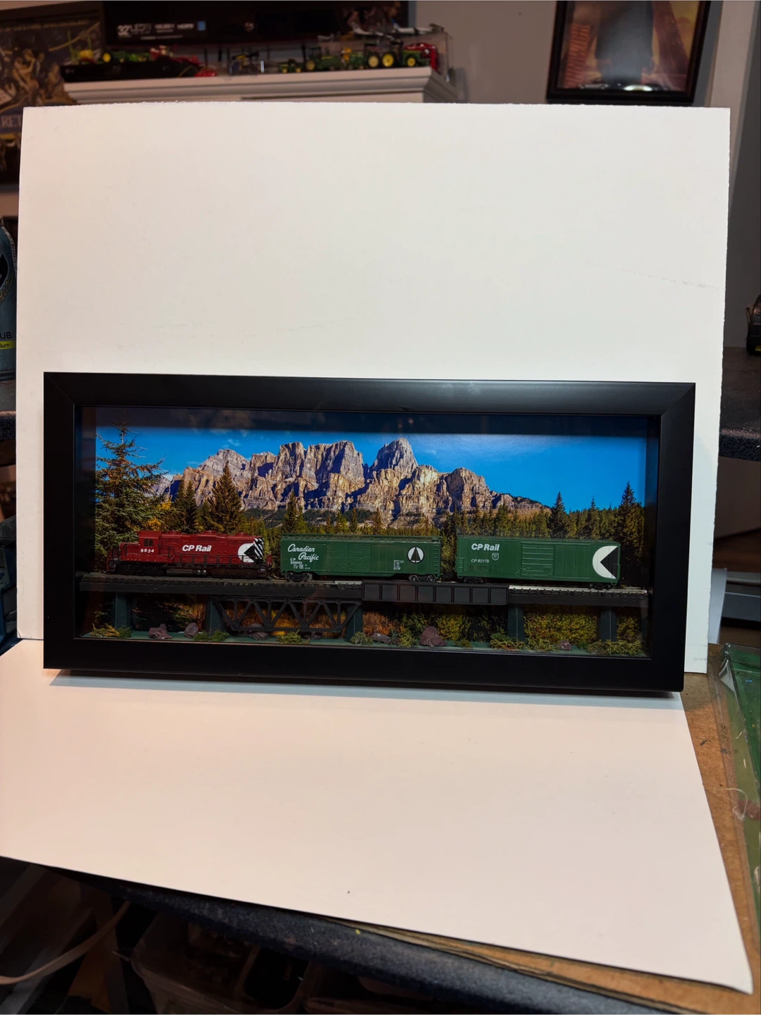 CP Rail Framed Train Display