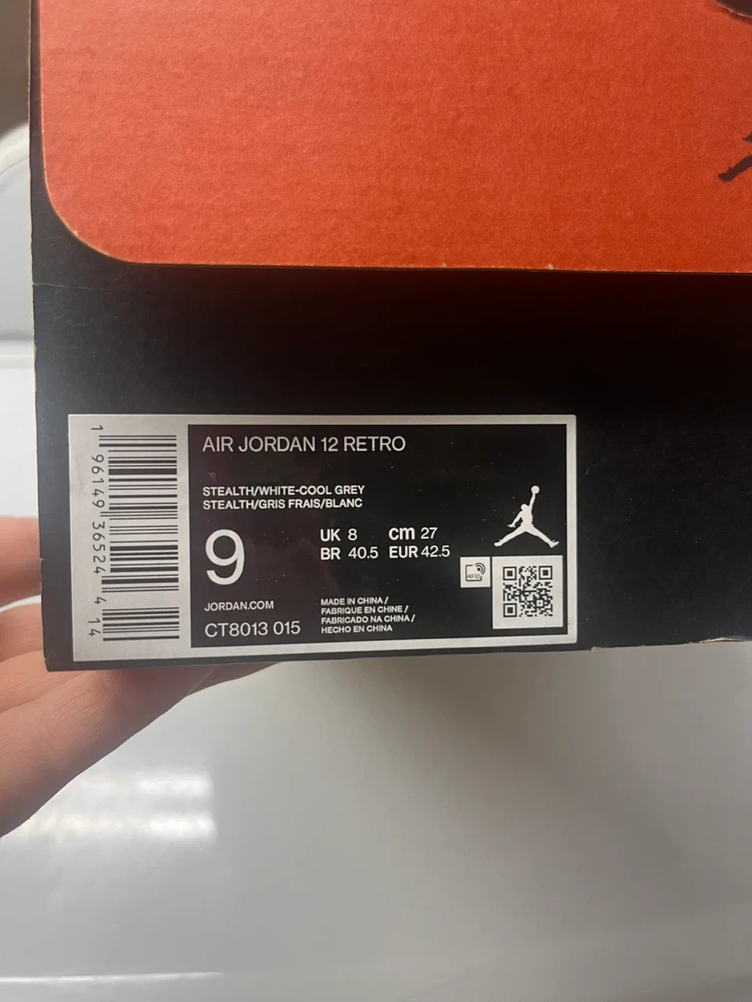 Jordan 12 Retro cool Grey/White US 9 image indicator(5)