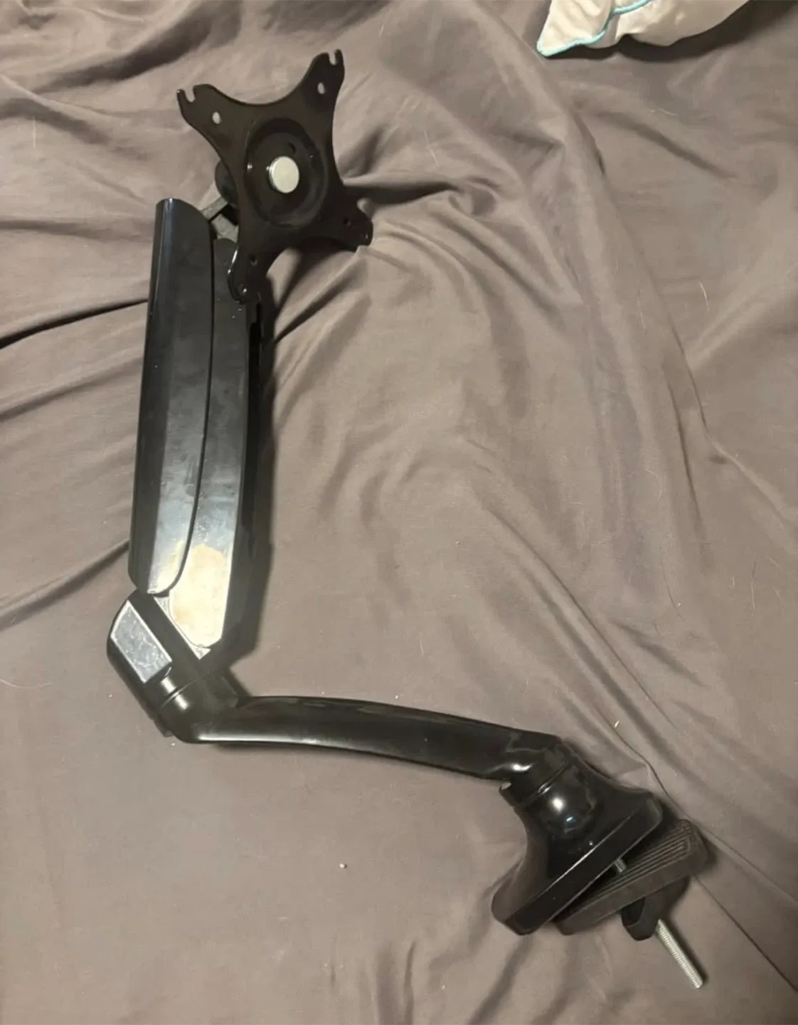 Black Monitor Arm Mount thumbnail