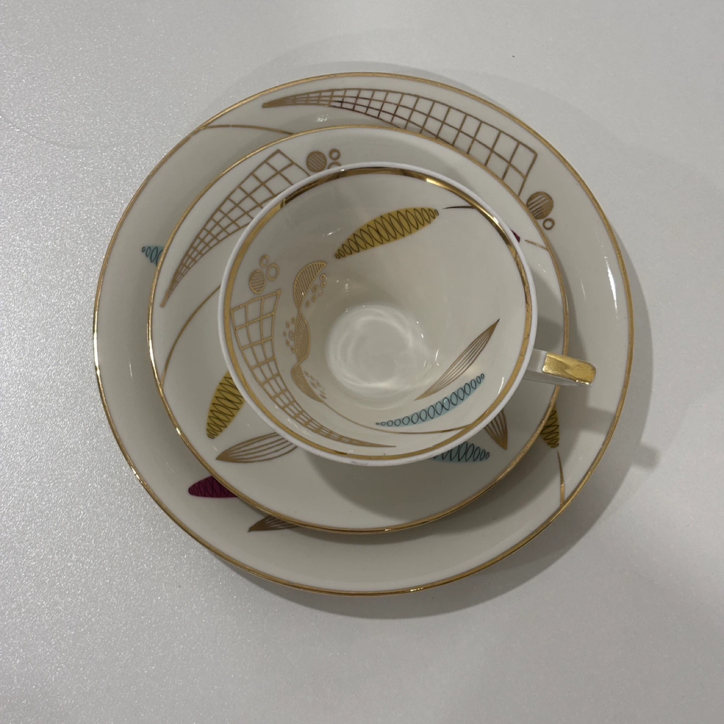 Vintage Tea Cup Set Bavaria Schirnding Porzellan Germany - photo 2