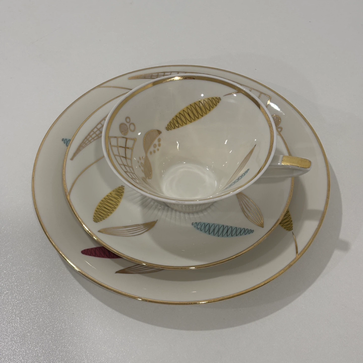 Vintage Tea Cup Set Bavaria Schirnding Porzellan Germany