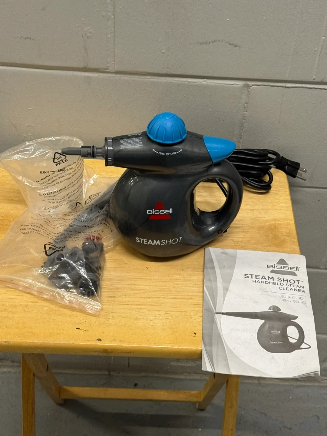 Bissell SteamShot Handheld Steam Cleaner - Like New! image indicator(2)